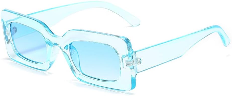 

Женские солнцезащитные очки MUTYNE в модном винтажном стиле, прямоугольная оправа, фиолетовые, розовые, квадратные, для девочек, женские очки с защитой от УФ-излучения UV400, Blue Blue