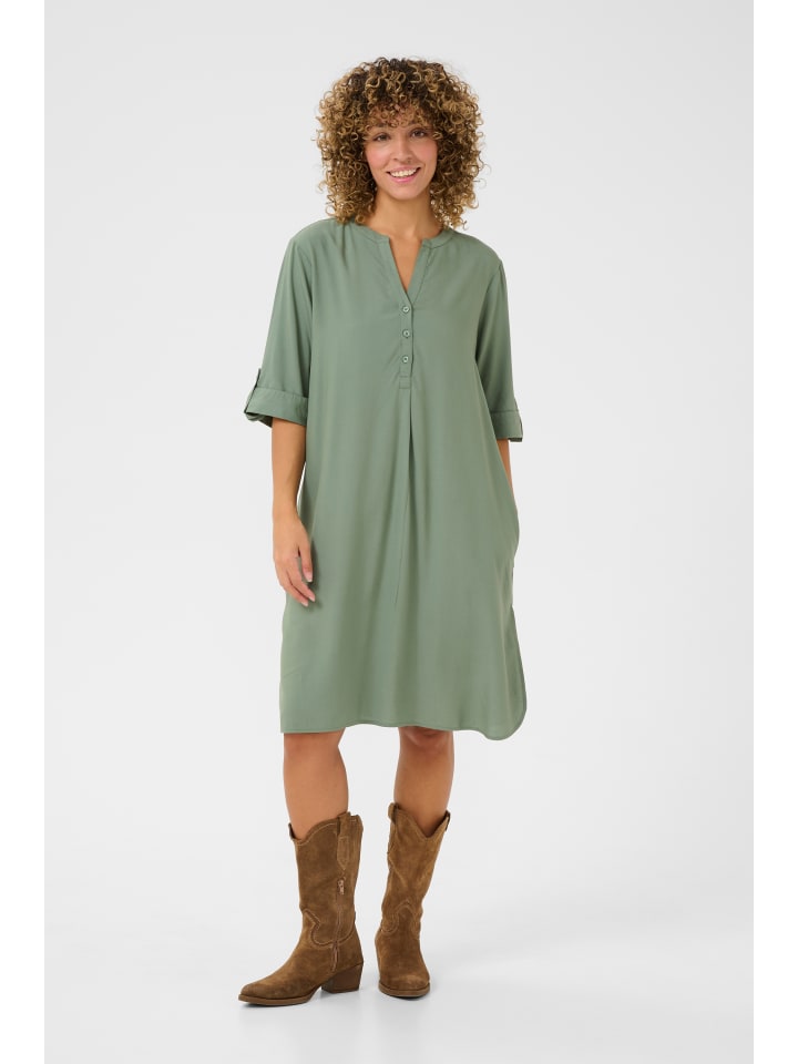 

Платье CRTiah прямого кроя в цвете Лавровый венок Cream