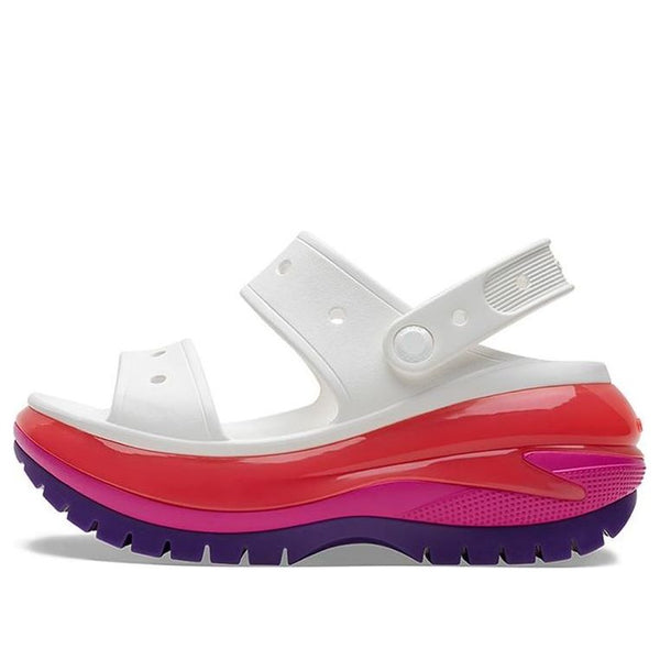 Сандалии classic mega crush sandal 'white red purple' Crocs, белый