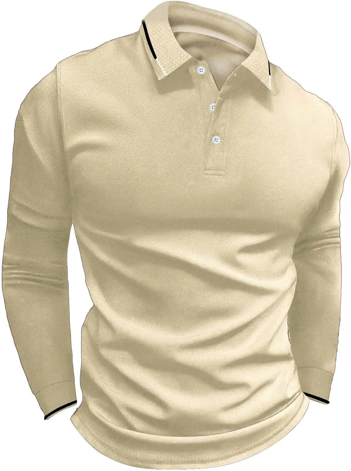 

Мужская поло с длинным рукавом Slim Fit