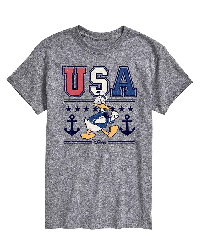 

Мужская футболка с коротким рукавом Disney Donald Duck USA AIRWAVES, серый