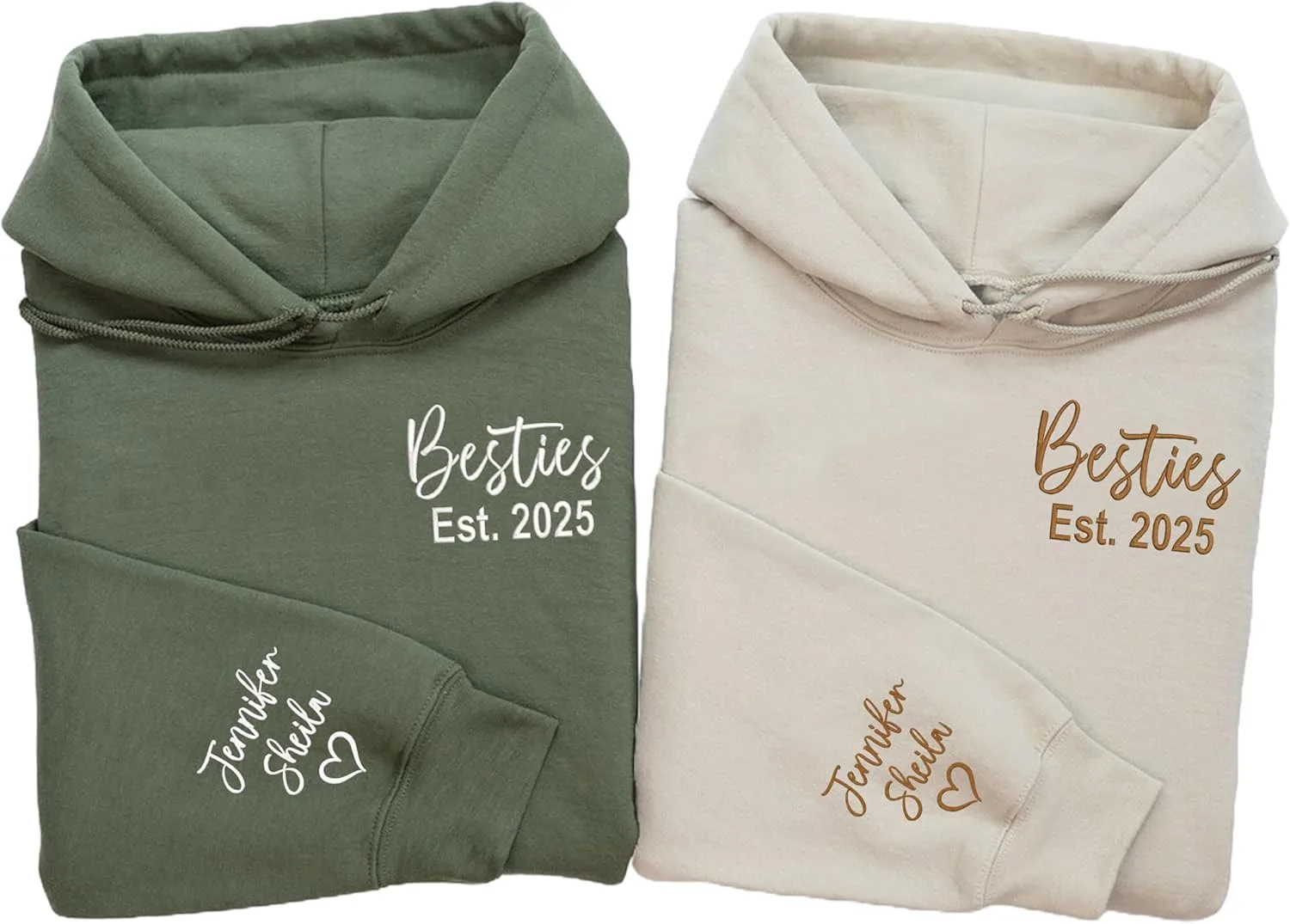 

Персонализированный худи Besties с вышивкой LULLBABYMALL LOVE LITTLE THINGS