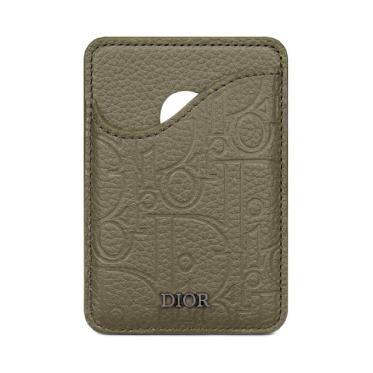 

Гравитационный принт Кожаная кардхолдер Мужской Хаки DIOR