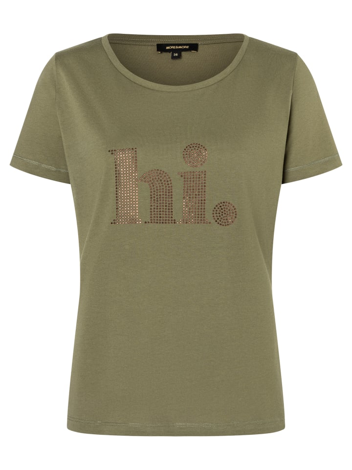 

Рубашка с короткими рукавами цвета тундра-оливка More & More