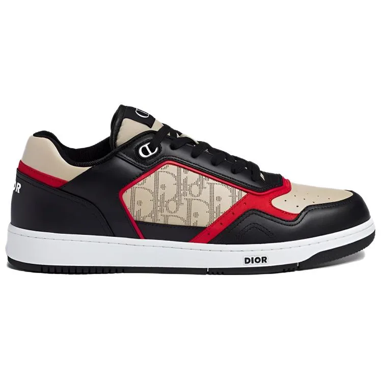 DIOR Кроссовки для скейтбординга B27 Uptown Low top мужские черные красные — фото 3