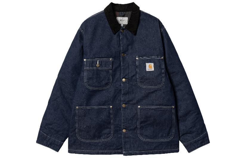 

Carhartt WIP Джинсовая куртка FW23 мужская выстиранная темно-синяя Moderate