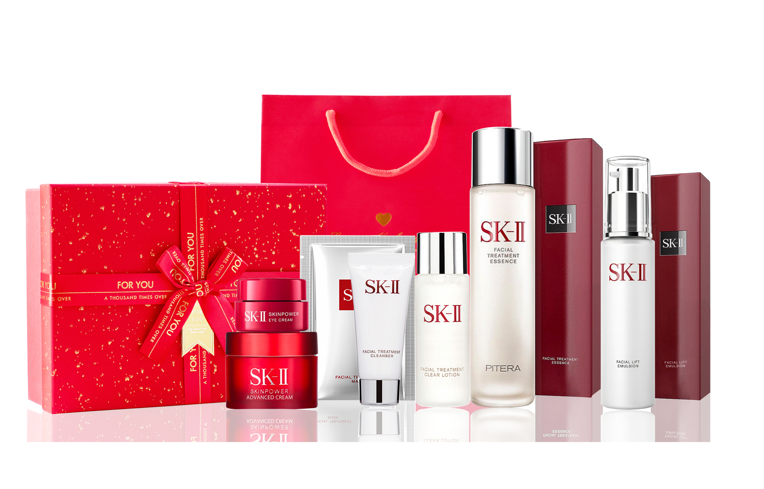 Набор для ухода за кожей SK-II включающий Fairy Water 230 мл + прозрачный лосьон 230 мл + лосьон для кожи 100 г, 7 предметов — фото 4