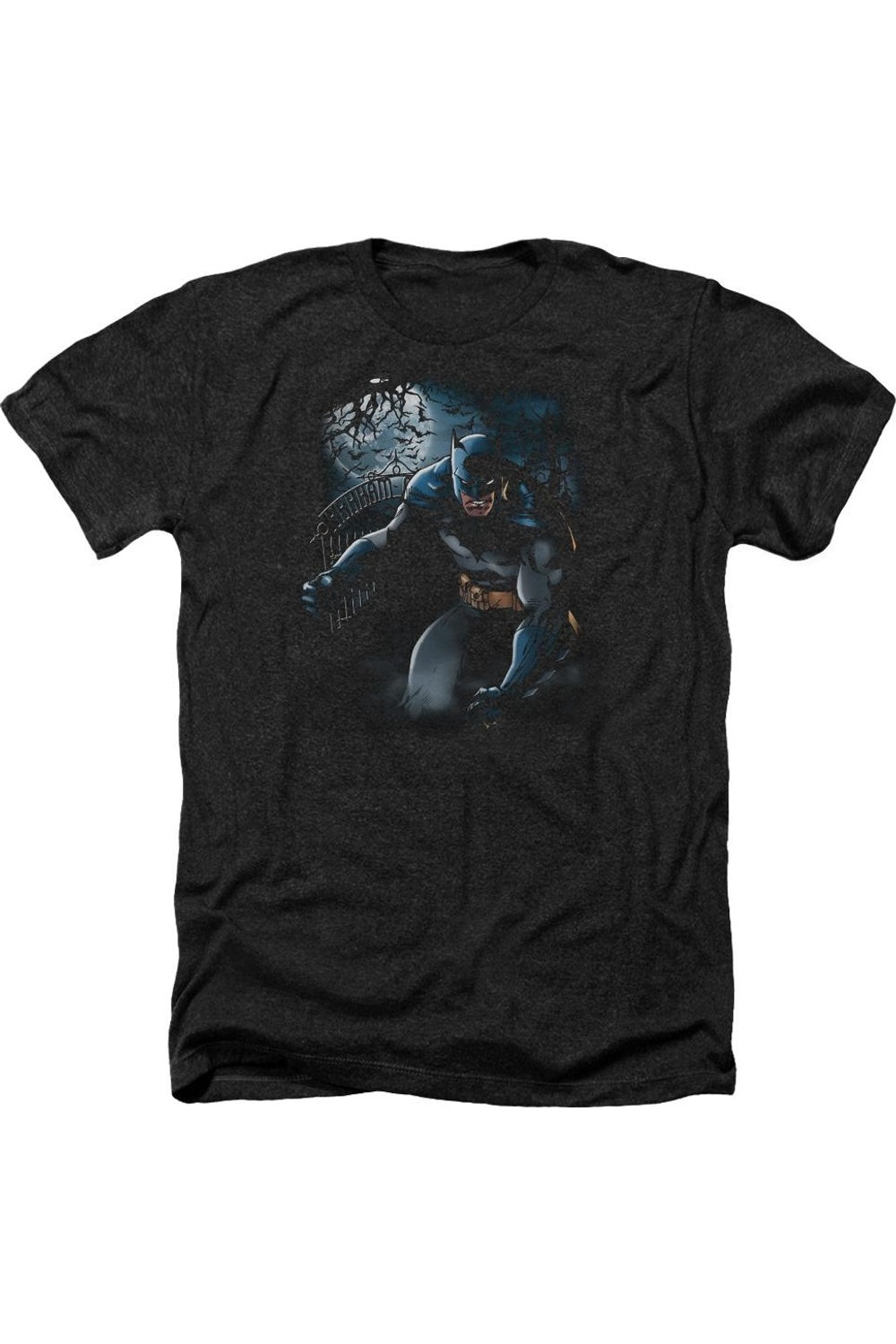 

Футболка / футболка Batman Light Of The Moon для взрослых Heather Gildan, черный