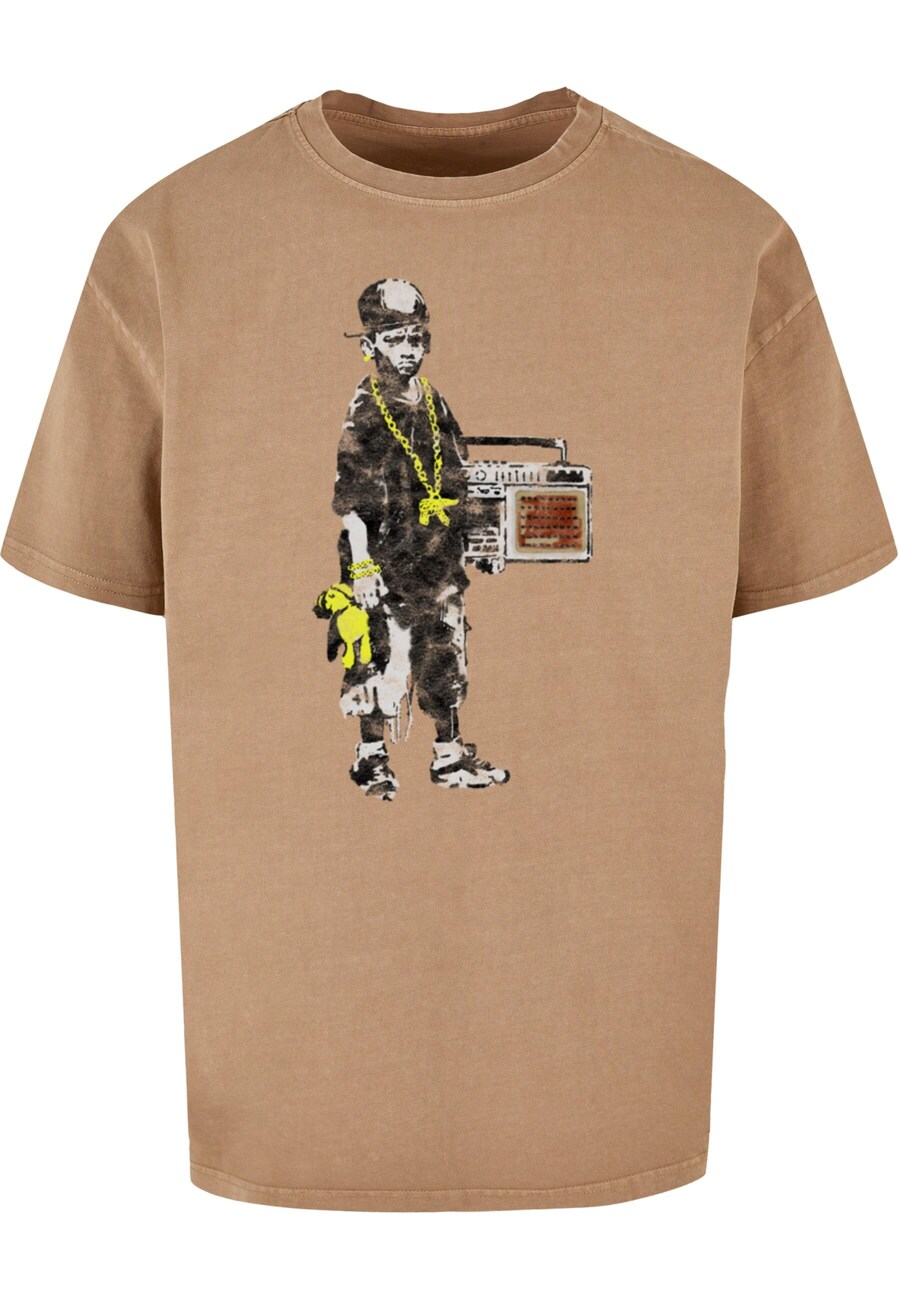 

Рубашка Merchcode Brandalised - Boy With Teddy, коричневый