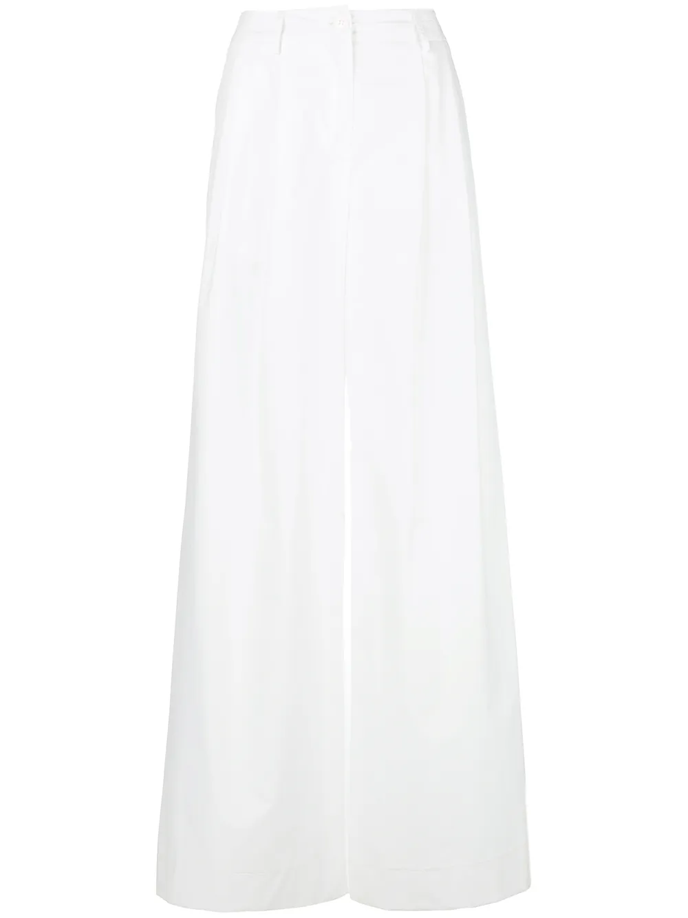 

Расклешенные брюки с высокой талией Blanca Vita, белый