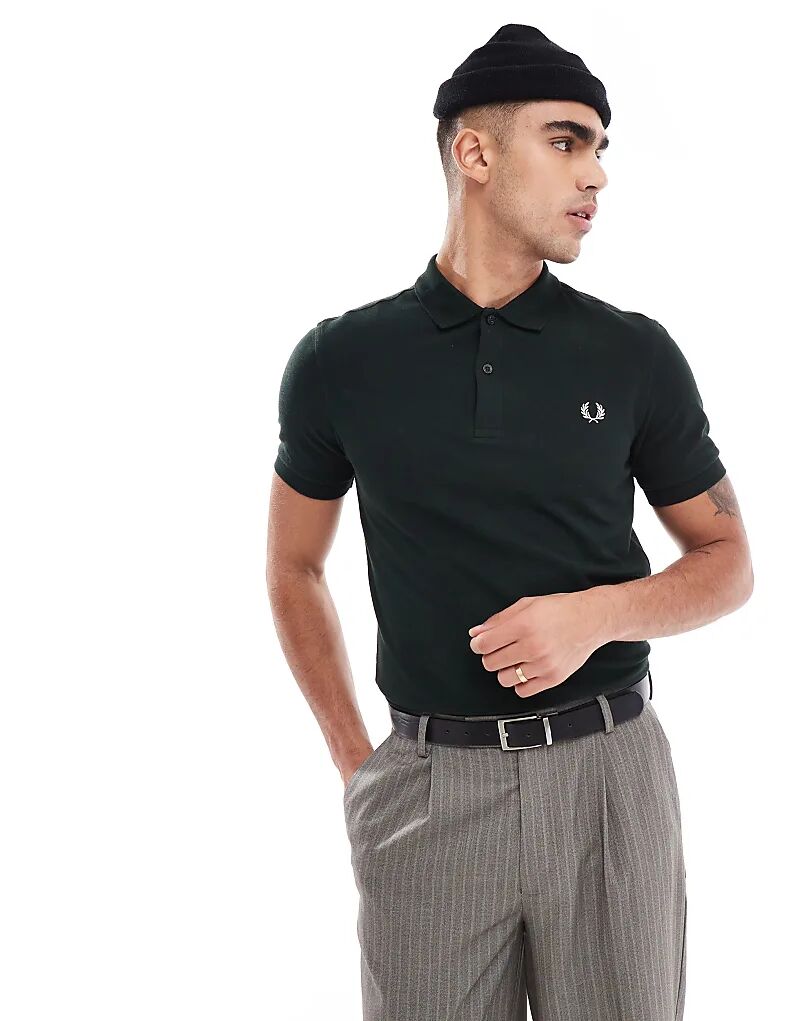 

Рубашка поло цвета лесной зелени Fred Perry