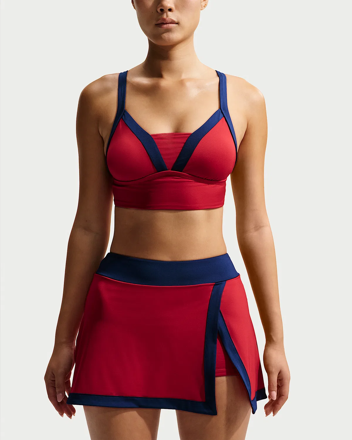 Женская юбка для плавания Nike Swim, Gym Red — фото 2