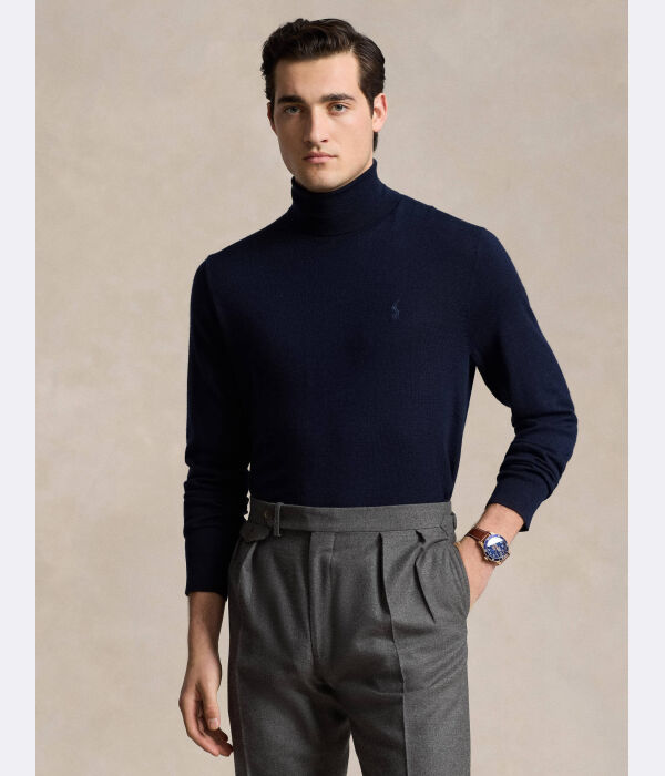 

Водолазка шерстяная Polo Ralph Lauren Regular Fit, синий