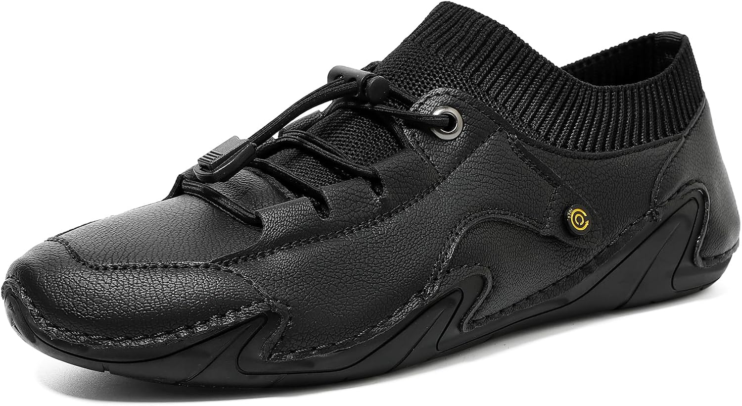 

Мужские водонепроницаемые кожаные кроссовки ручной работы, ботинки Чукка для мужчин, обувь для прогулок и вождения на улице Abborora, черный