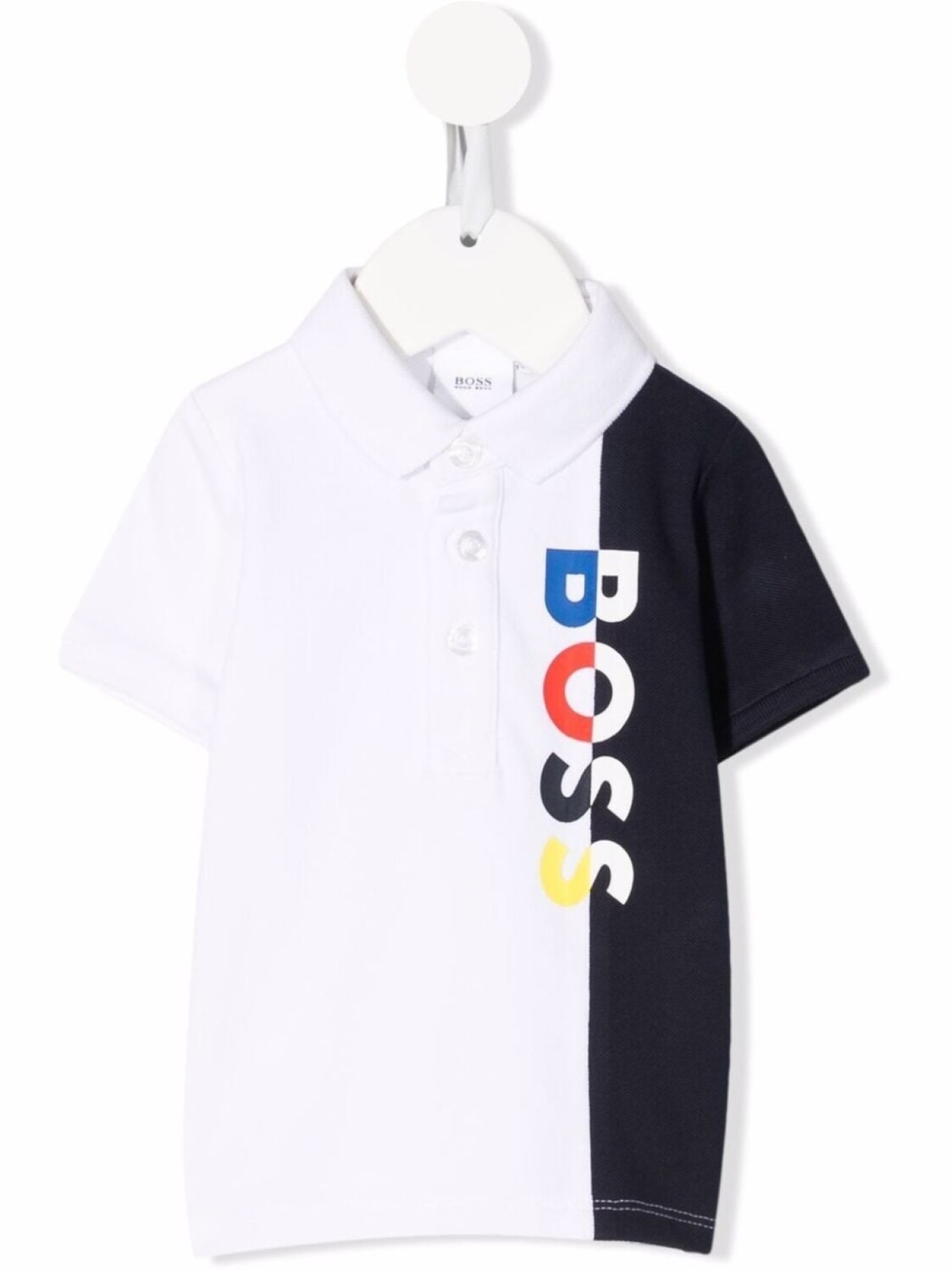 

Рубашка поло с логотипом BOSS Kidswear, белый