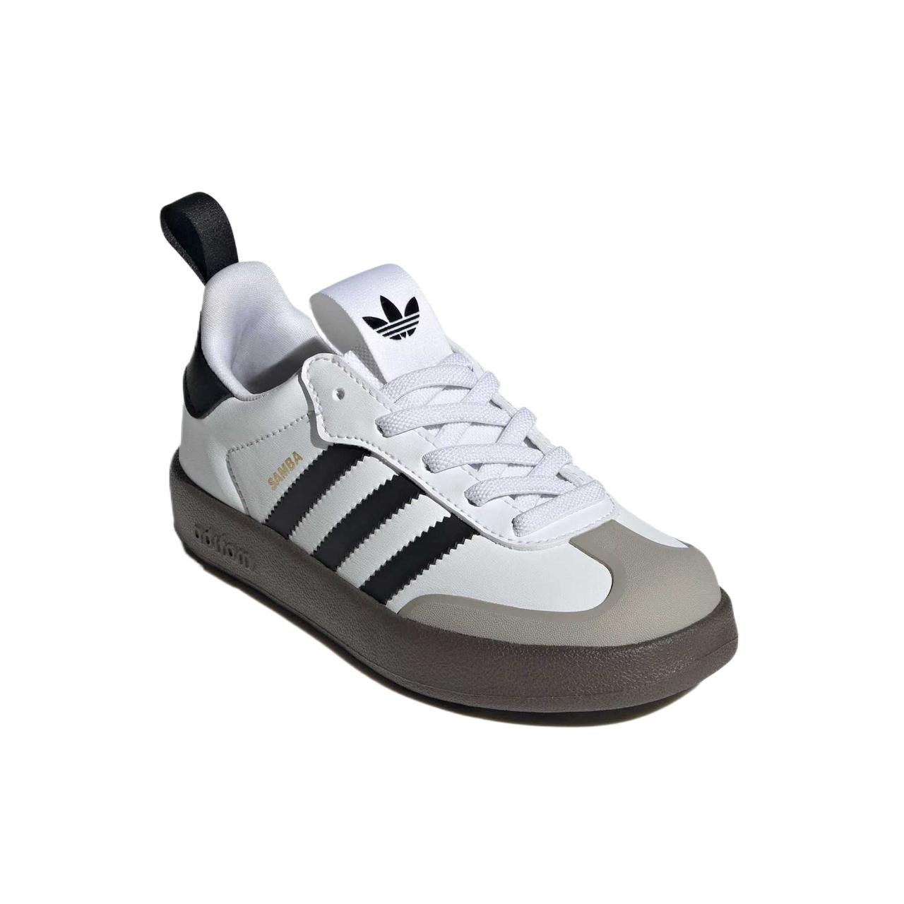 Кроссовки детские AdiFOMSamba Kids' Adidas Originals, белый/серый/черный — фото 4