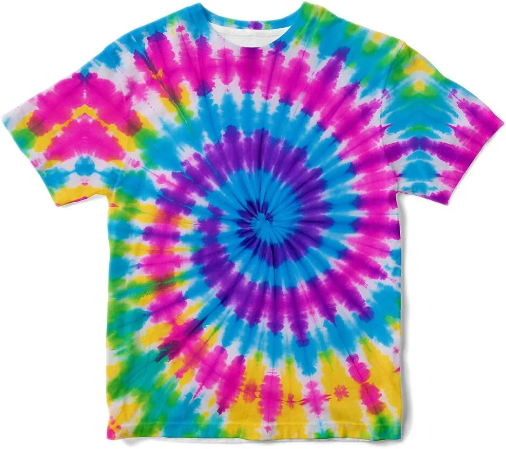 Футболка с tie-dye, Ldvjkx, розово-голубая
