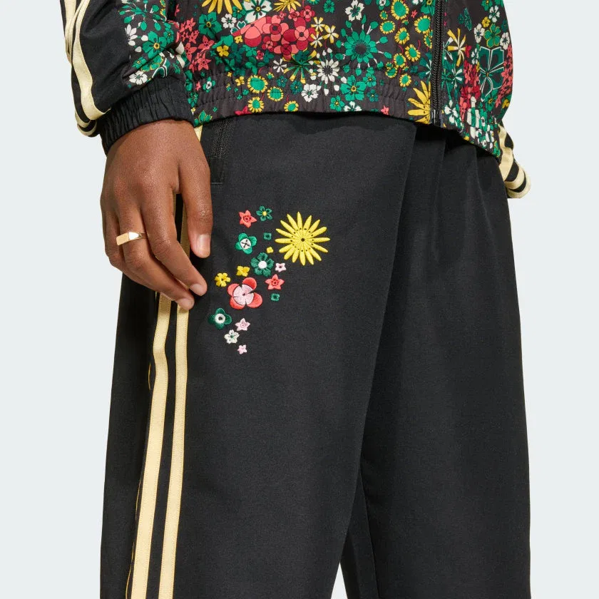 Детские спортивные штаны adidas adidas Originals x Liberty London, черный — фото 4