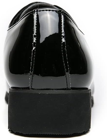 Мужские туфли EVSER Dress Oxford, дерби с шнуровкой, с заостренным носком, искусственная кожа, резиновая подошва, каблук-блок, нескользящие, для вечеринок (Цвет: зеленый, Размер: 10.5) — фото 3