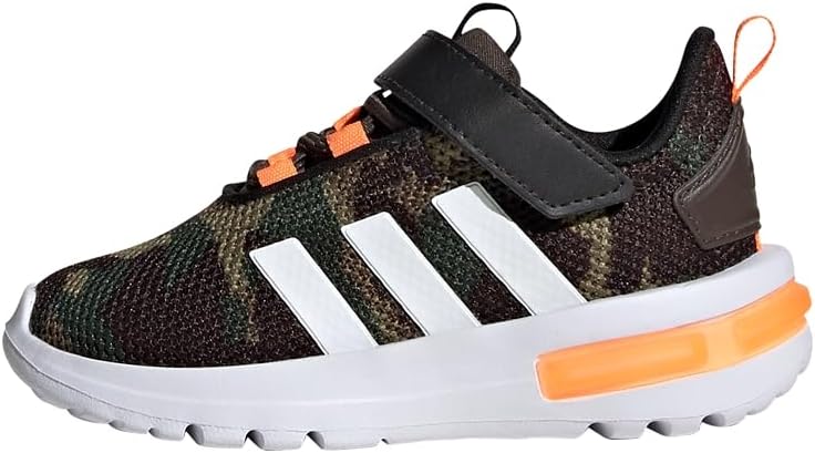 

Кроссовки adidas Kids Racer Tr23, белый/оранжевый/оливковый