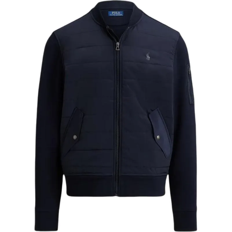 Стеганая куртка-бомбер на молнии Polo Ralph Lauren, морской синий