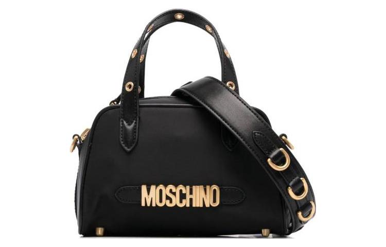 

MOSCHINO Сумка-шоппер из хлопка, сумка-шоппер, сумка через плечо, женская, черная