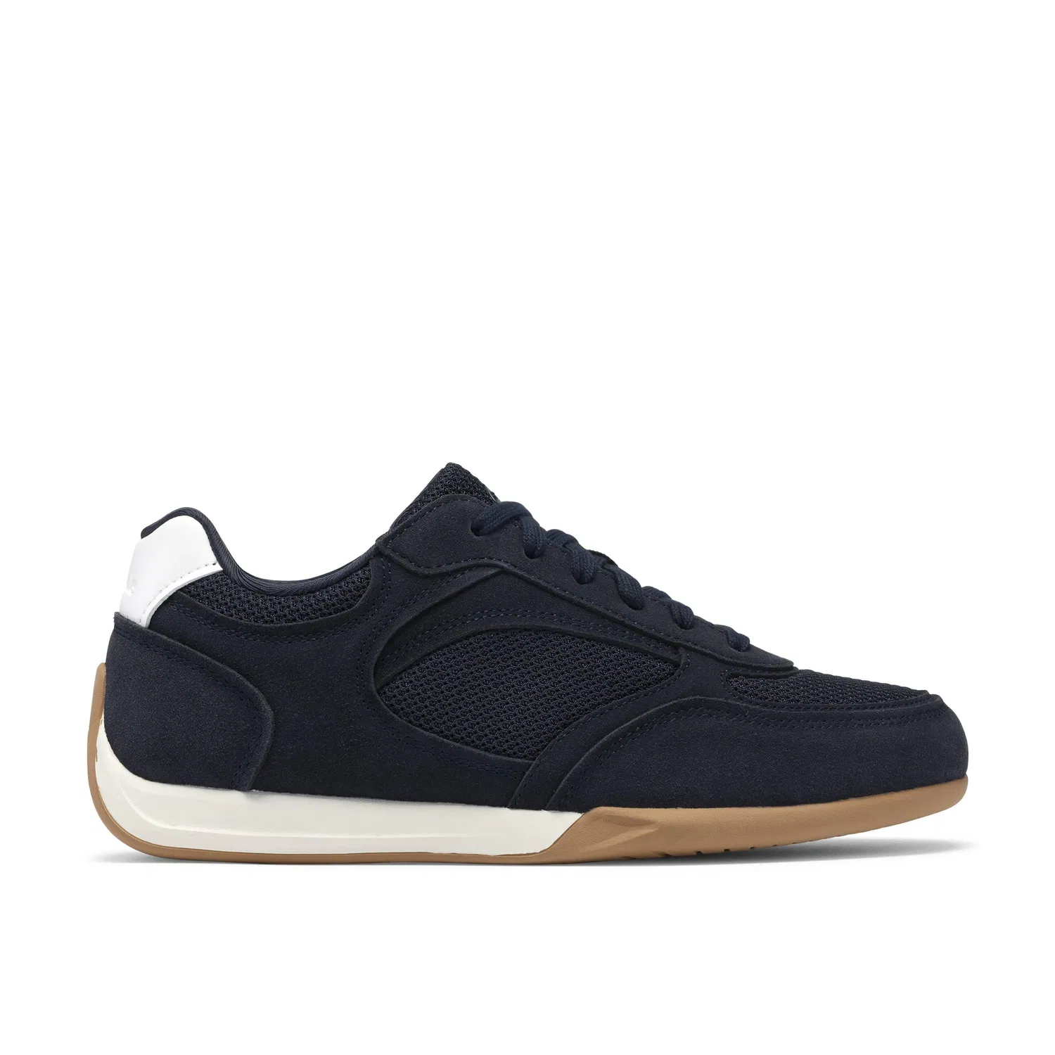 Кроссовки Upton Lace из замши и сетки Clarks, синий