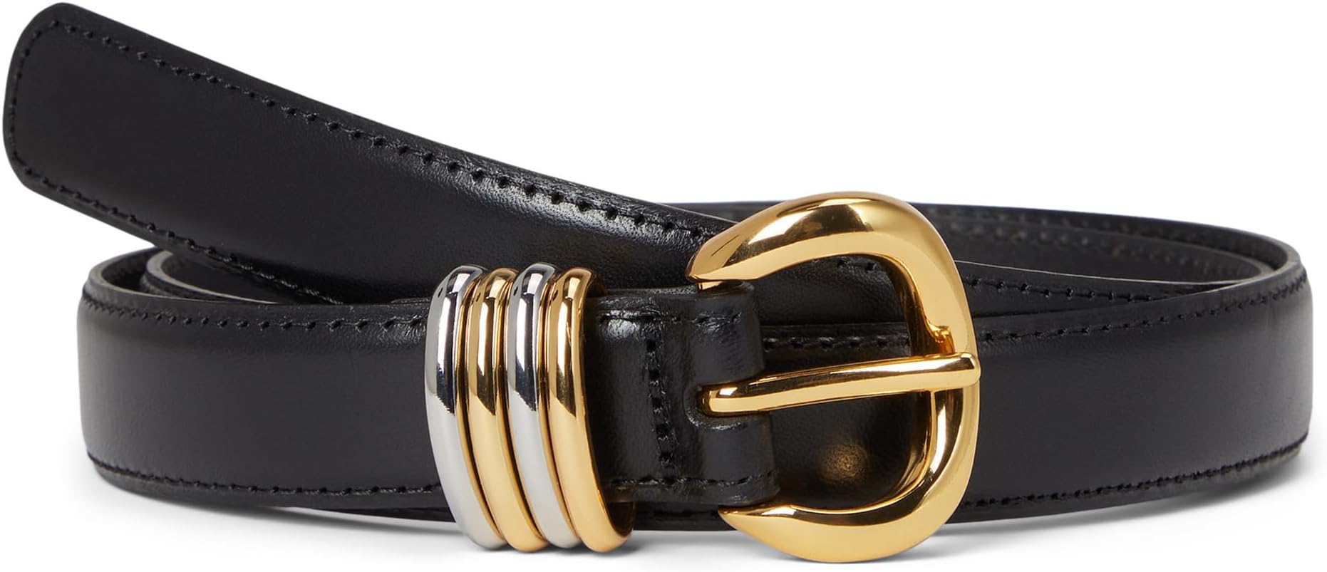 

Ремень Madewell Women's Inez Belt: Mixed Metal, True Black
