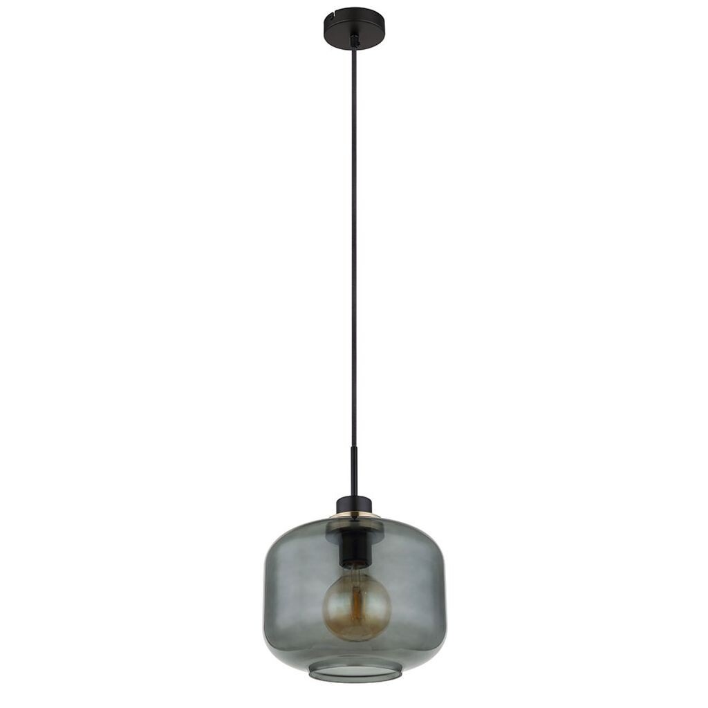 

Подвесной светильник, дымчатое стекло, черный металл, H 120 см Globo Lighting