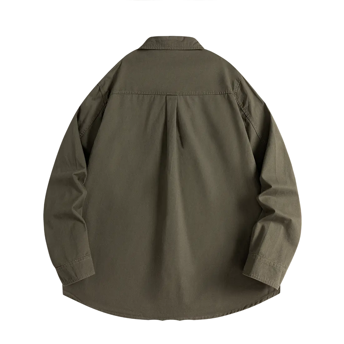 

Винтажная рабочая рубашка с отложным воротником и удлиненными рукавами унисекс Jeep, army зеленый