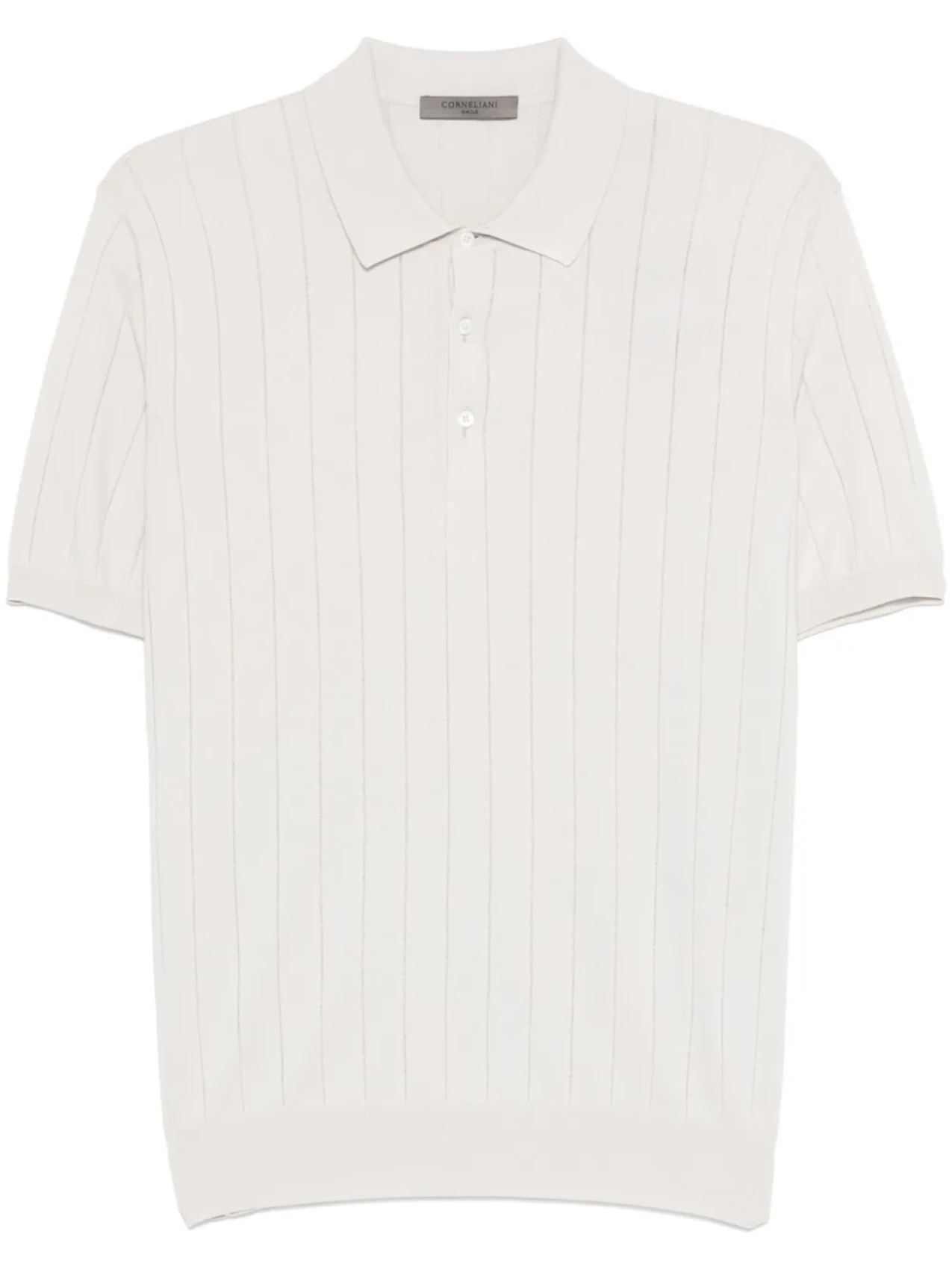

Футболка-поло Corneliani из хлопка, серый