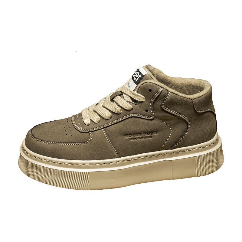 

RYAW Мужские мид-топ скейтборд кроссовки коричневые, цвет Brown