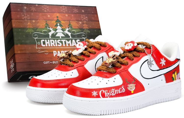 

Кроссовки Nike Air Force 1, белый/красный