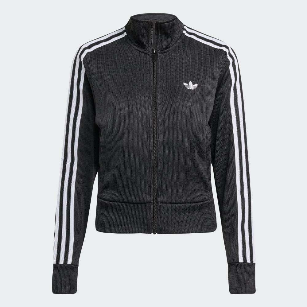 Спортивная куртка Adidas Firebird Adicolor Knit Track Top, черный/белый — фото 4