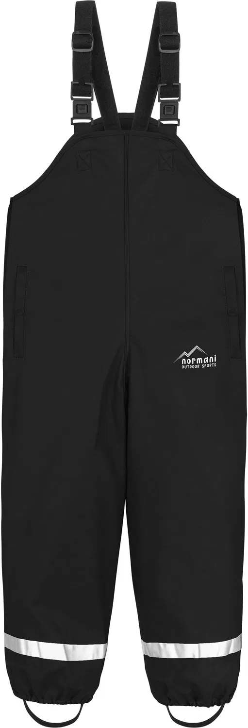 Дождевые штаны с подтяжками Normani Outdoor Sports, черный