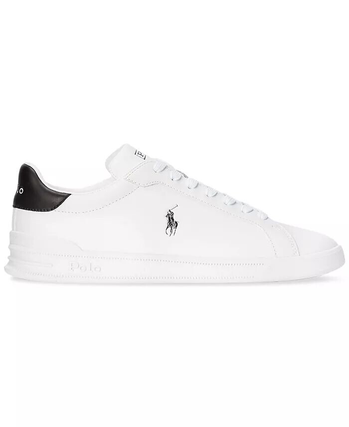 Мужские кожаные кроссовки Heritage Court II Polo Ralph Lauren, белый — фото 2