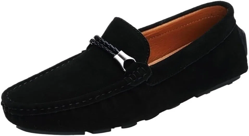 Туфли без шнуровки мужские, лоферы, Black DHFIRUFSHLO