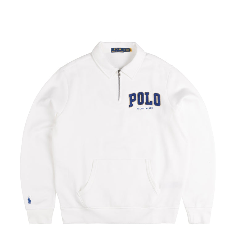 

Рубашка the rl fleece logo collared sweatshirt Polo Ralph Lauren, белый