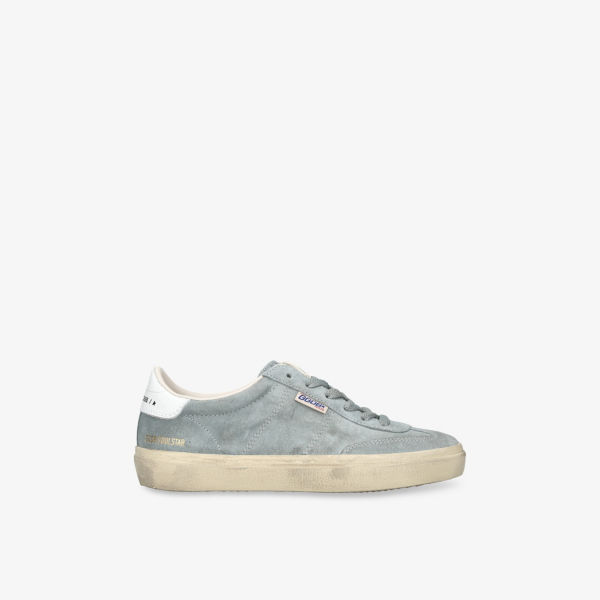 Кроссовки замшевые Golden Goose Soul Star, серый / белый