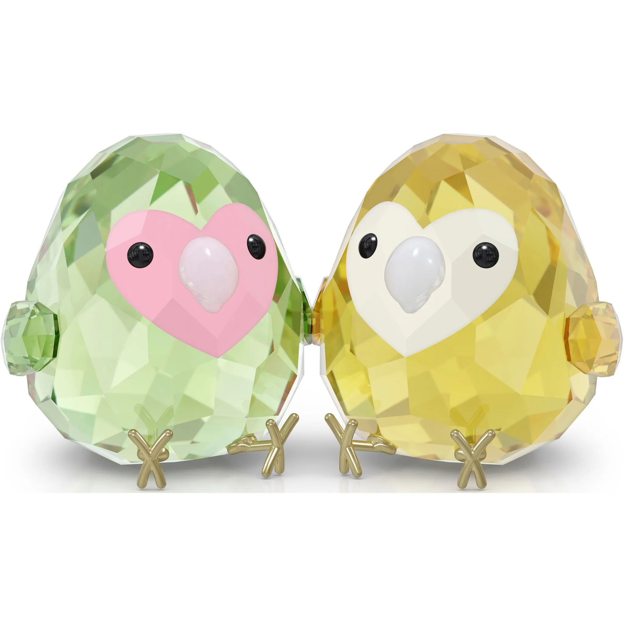 

Декоративная фигурка Swarovski «Bird LOVE All you Need are Birds Inseparable Para, 5644844», кристаллы Swarovski, цвет grün-gelb-rosa-weiß-schwarz