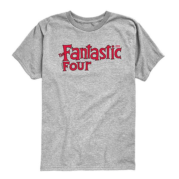 

Футболка с принтом Marvel The Fantastic Four: First Steps Classic Logo для мальчиков 8-20 Licensed Character, Athletic Heather