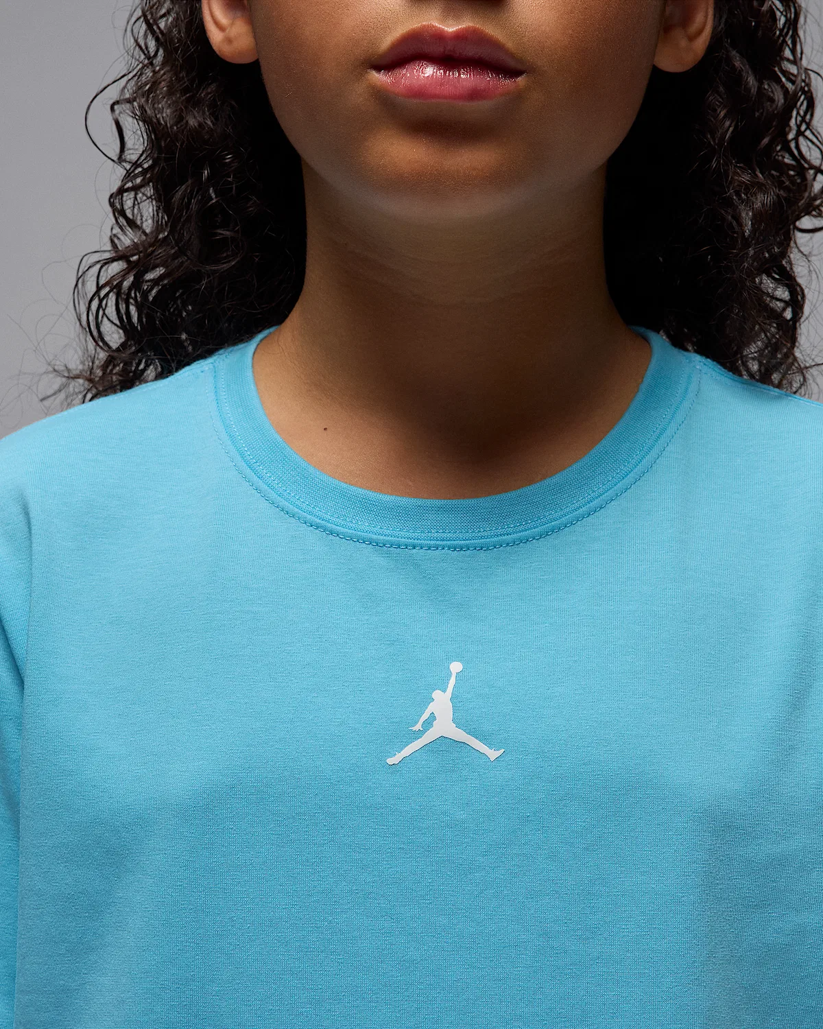 Детская футболка Dri-FIT Core T-Shirt Jordan Sport, Blue Chill — фото 4