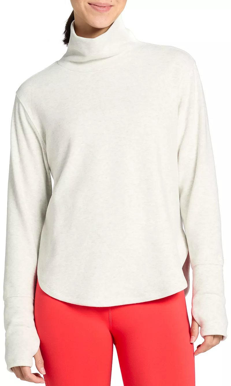 

Женский свитшот с воротником из плюша DSG, цвет Bone White Heather