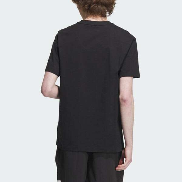 Футболка adidas Sportswear Lounge Graphic T-shirt 'Black', черный — фото 3