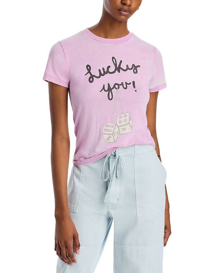

Футболка Lucky You Classic RE/DONE, фиолетовый
