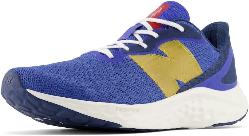 Кроссовки для бега New Balance Men's Fresh Foam Arishi V4, синий/золотой — фото 4