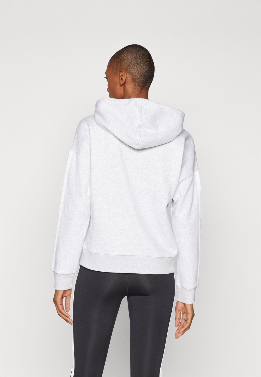 Толстовка Adidas Sportswear Zip-up sweatshirt, Light Grey Heather/White/Mottled Light Grey — фото 3