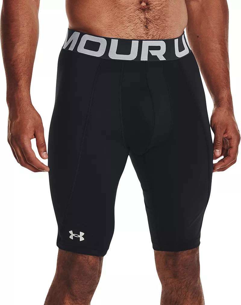 

Мужские шорты-скользящие с чашкой Under Armour Diamond Utility, цвет Black/Halo Gray