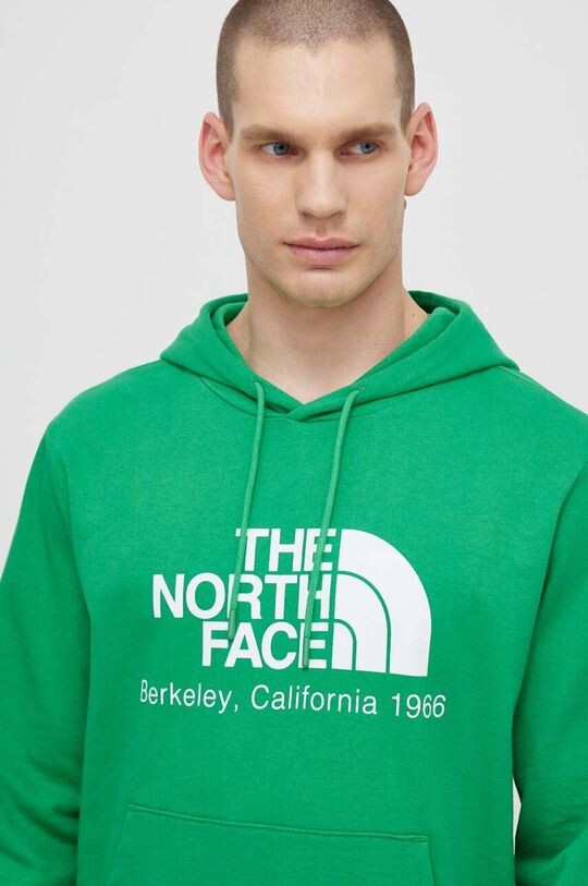 

Хлопковая толстовка Berkeley California Hoodie The North Face, зеленый