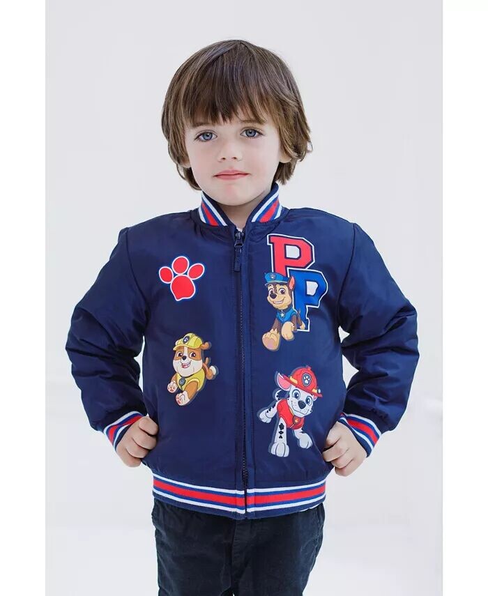 Университетский бомбер на молнии для мальчиков до 2 лет (7–8 лет) Paw Patrol, синий — фото 2